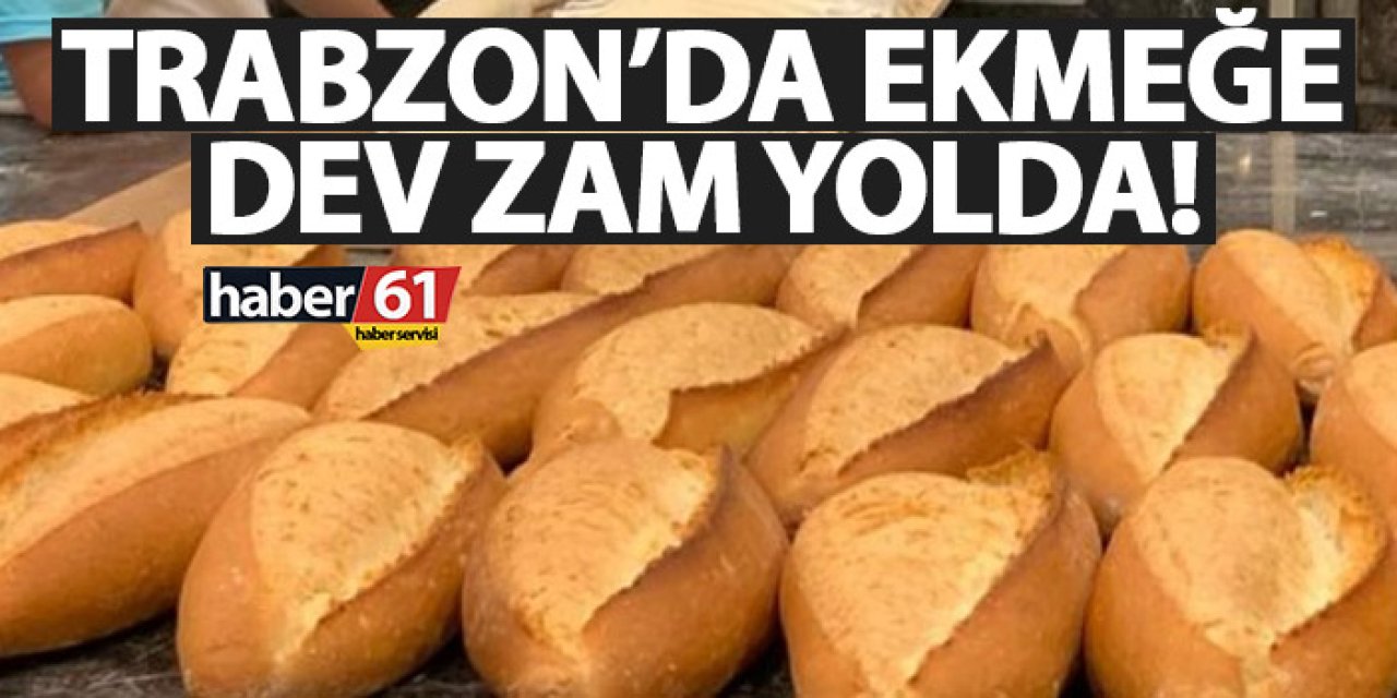Trabzon’da ekmeğe dev zam yolda! İşte düşünülen o rakam