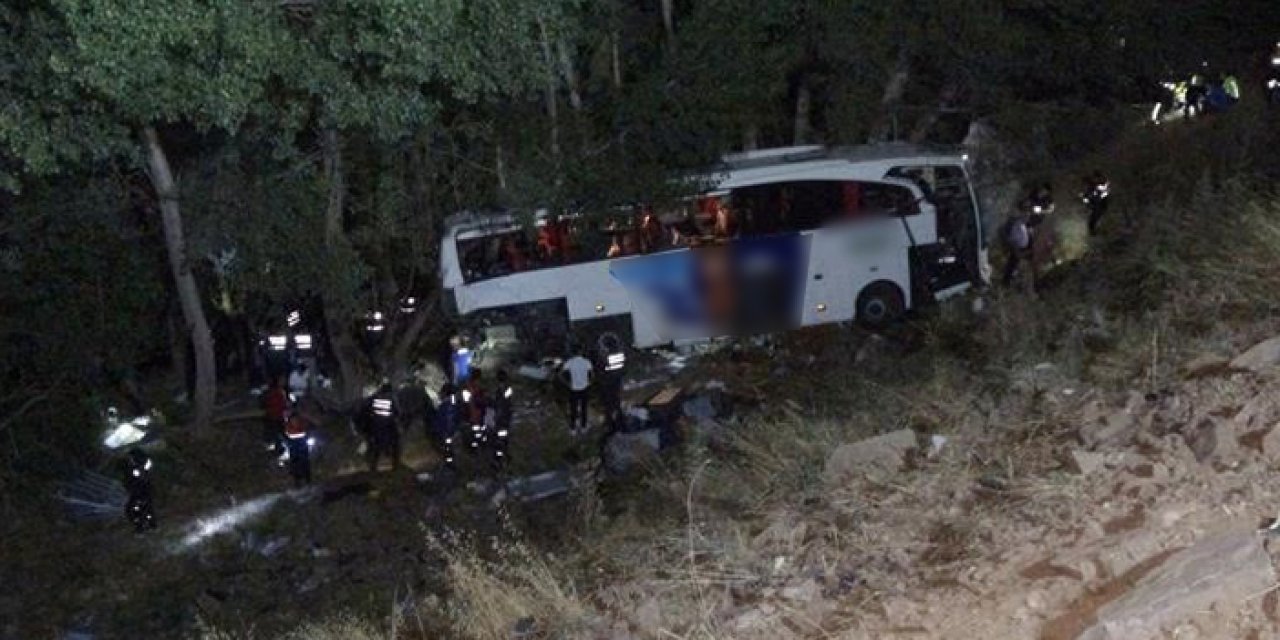 Yozgat'ta korkunç kaza! Yolcu otobüsü şarampole yuvarlandı