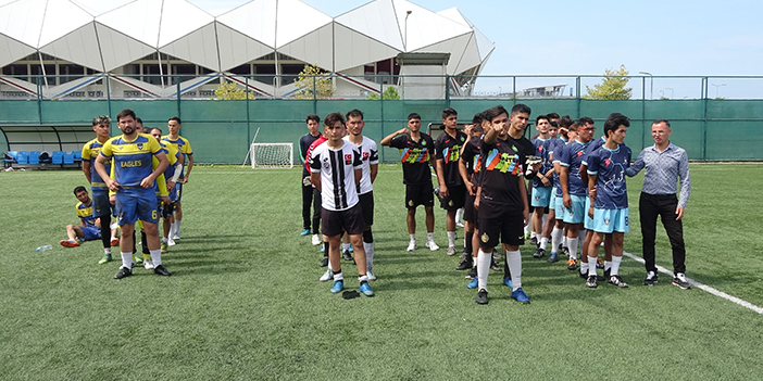 Trabzon'da göçmenlerin futbol turnuvası sona erdi
