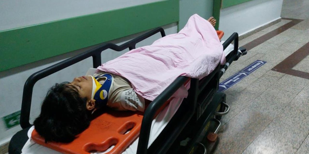 Samsun'da metruk binanın çatısından düşen çocuk hastanelik oldu