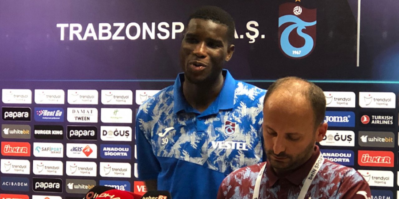 Trabzonspor'da Onuachu: "Elimden geldiğince gol atmaya çalışacağım"