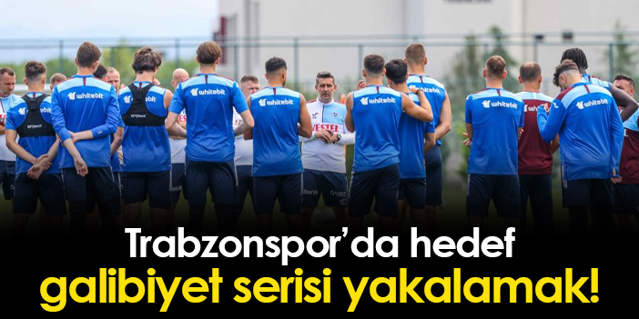 Trabzonspor'da hedef 3'te 3