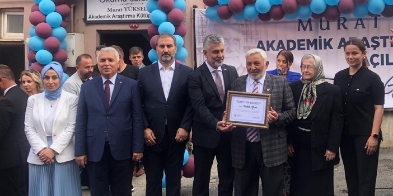 Vasiyeti gerçekleştirildi! Trabzon’da Mustafa Yüksel Kütüphanesi açıldı