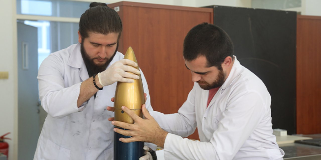 Samsun'da kenevir lifinden roket burun konisi ürettiler