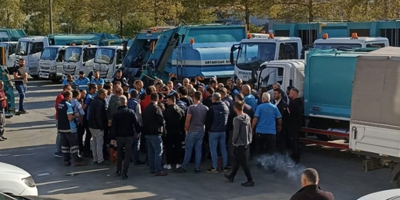 Trabzon’da Belediye temizlik işçilerinden iş yavaşlatma kararı