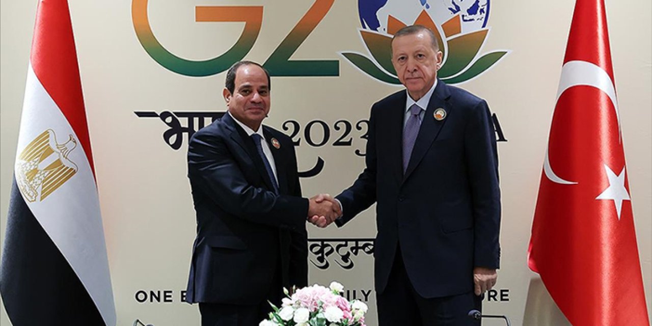Cumhurbaşkanı Erdoğan Mısır Cumhurbaşkanı Sisi ile görüştü