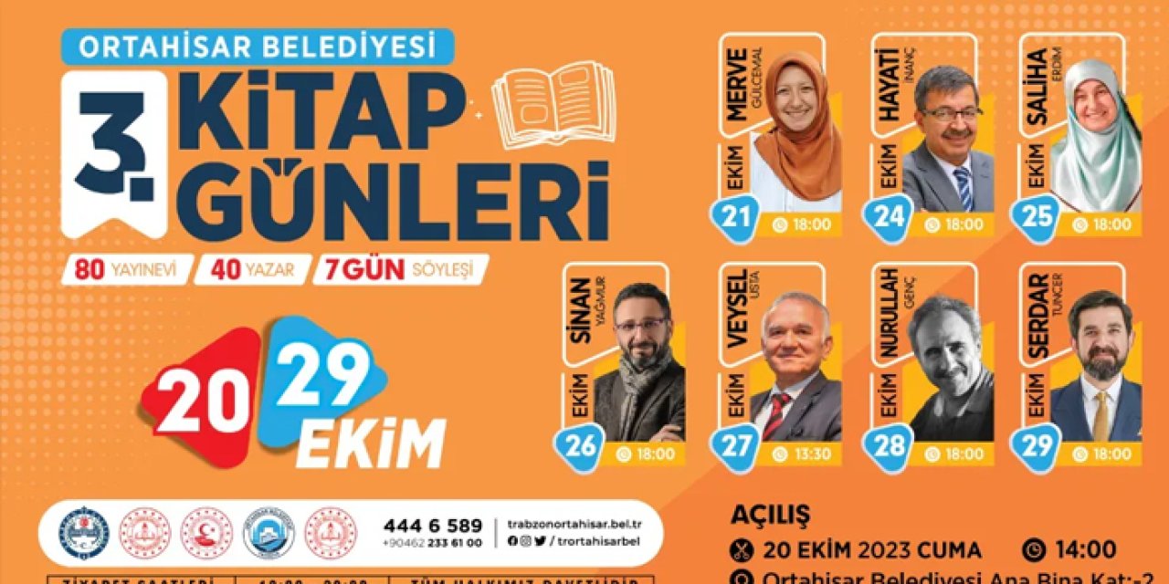 Trabzon'da "3. Kitap Günleri" başlıyor!