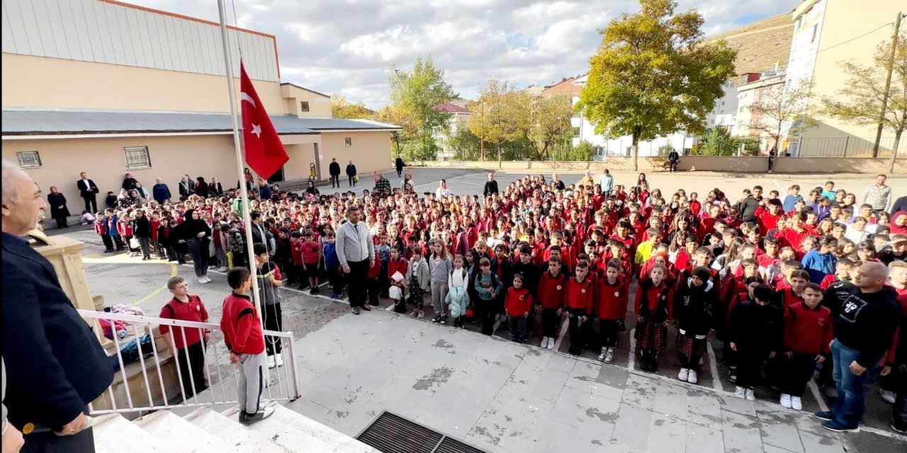 Bayburt’ta Filistin için tören