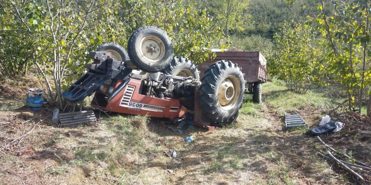 Giresun'da traktör faciası! Sürücüsü hayatını kaybetti