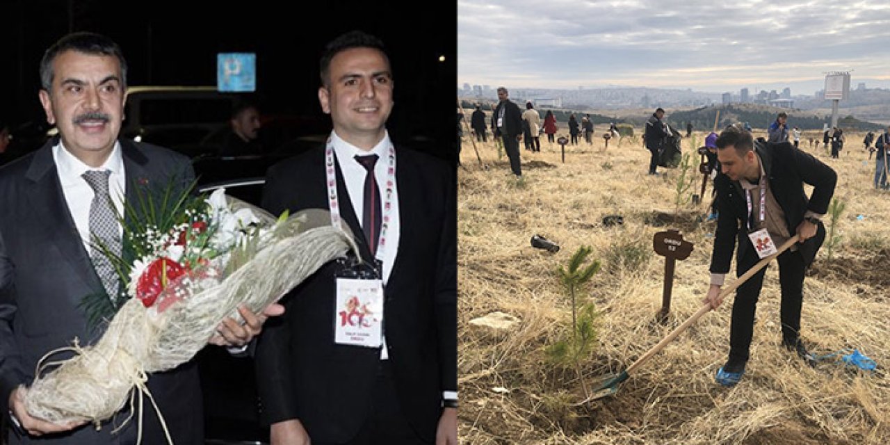 Trabzonlu öğretmen Galip Kerim’e yılın öğretmeni ödülü verildi