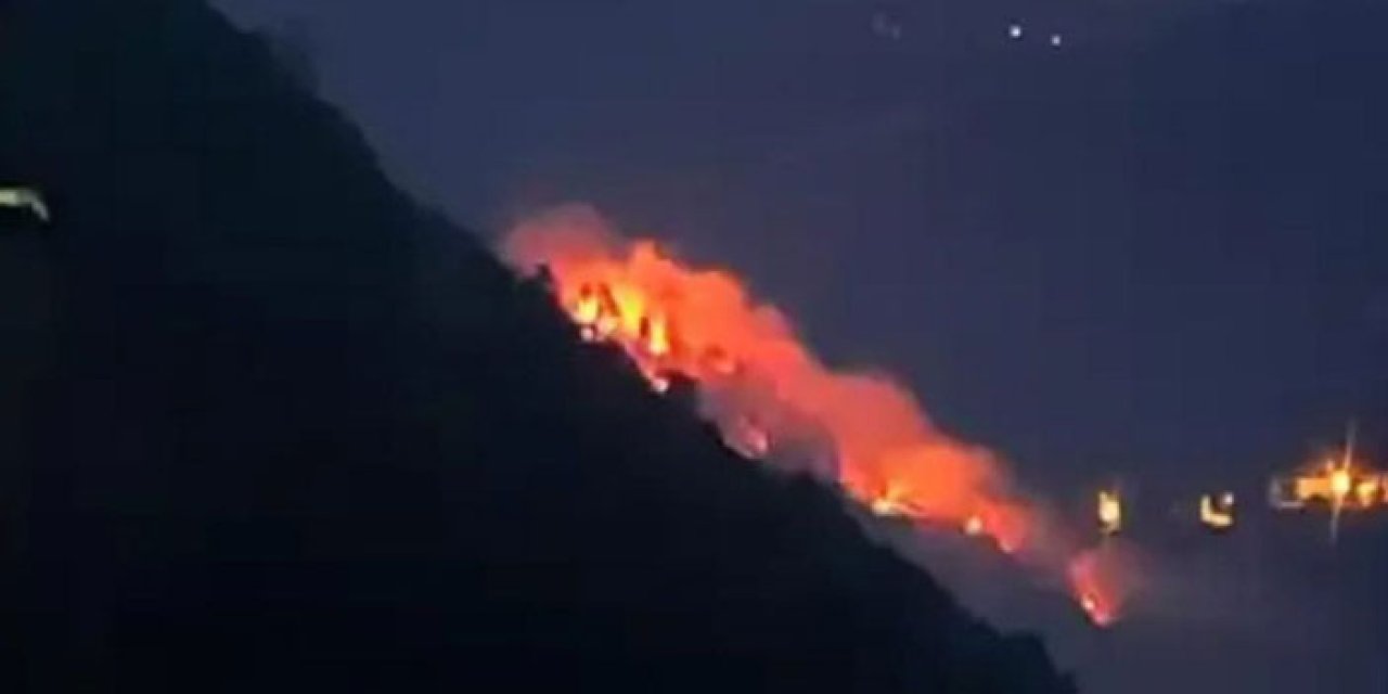 Trabzon’da Maçka Esiroğlu’nda yangın! Ekipler müdahale ediyor