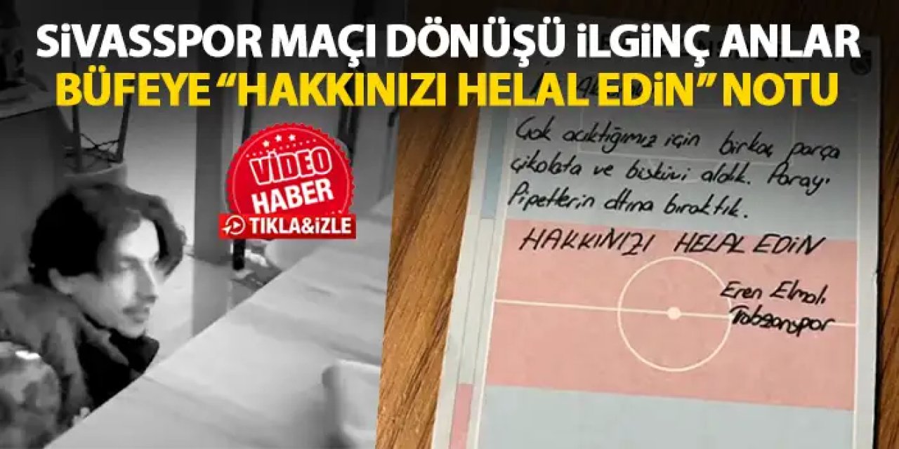 Trabzonspor’un Sivas dönüşü eziyete dönüştü! Büfeye "Hakkınızı helal edin" notu