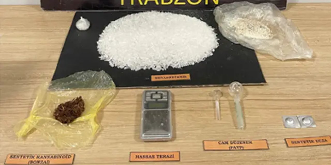 Trabzon'da uyuşturucu operasyonu! İkametinde yakalandı