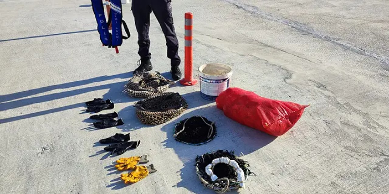 Samsun'da yasak bölgede midye avladılar! 5 kişiye ceza yağdı