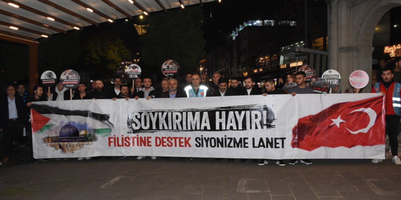 Trabzon ve Doğu Karadeniz’de  Gazze'ye yönelik saldırılara protesto