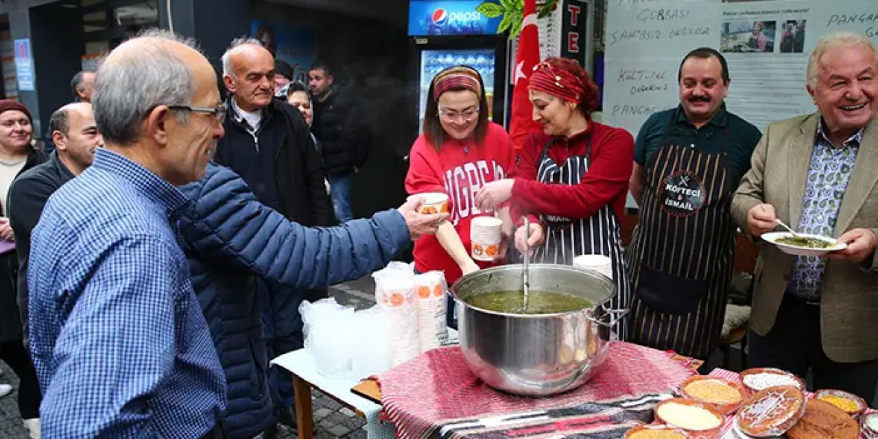 Giresun'da vatandaşlara karalahana çorbası dağıtıldı