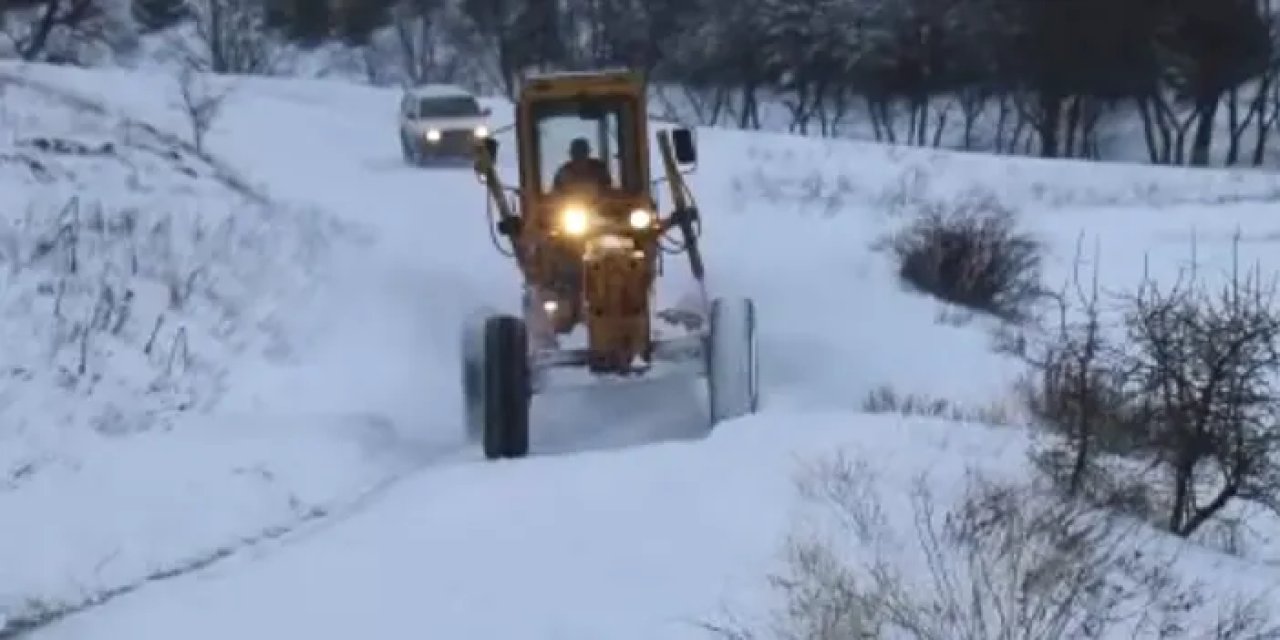 Gümüşhane'de karla mücadele! 91 köy yolu yeniden ulaşıma açıldı
