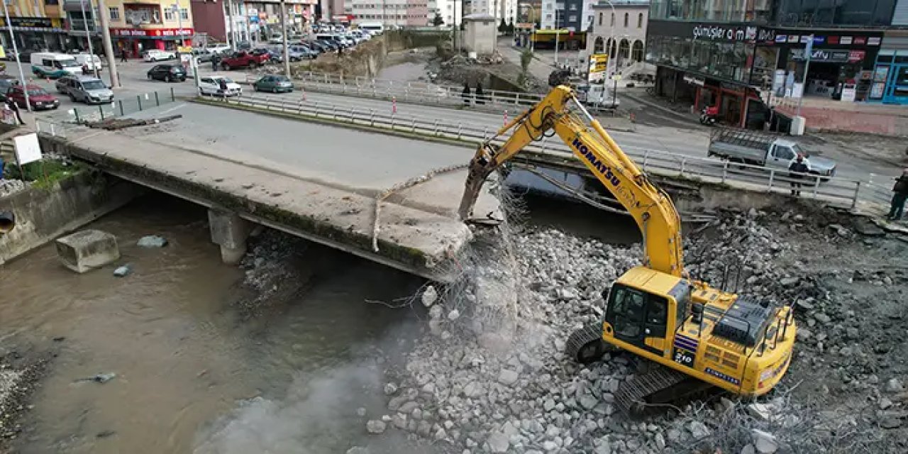 Rize'de sel felaketleri için önlem! Köprüler yenileniyor