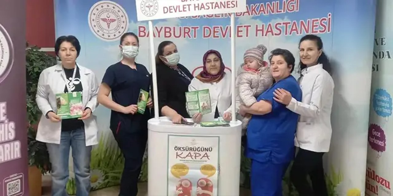 Bayburt'ta serviks kanserine karşı kadınlar bilgilendirildi