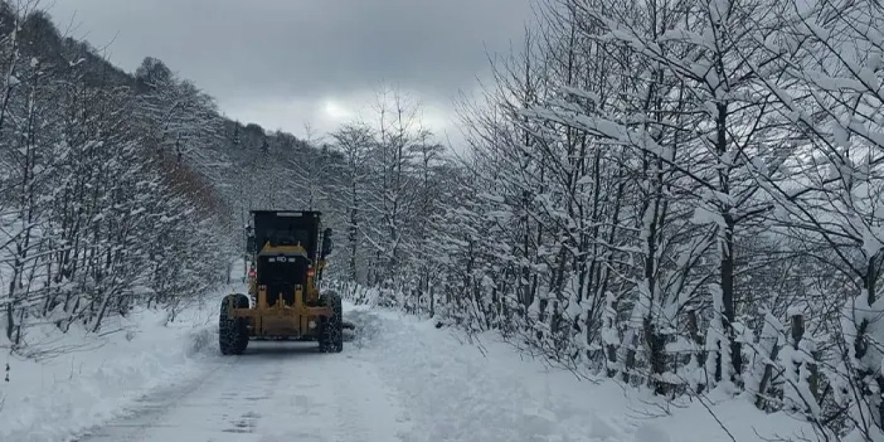 Giresun ve Rize'de ulaşıma kar engeli! 93 köyle ulaşım sağlanamıyor
