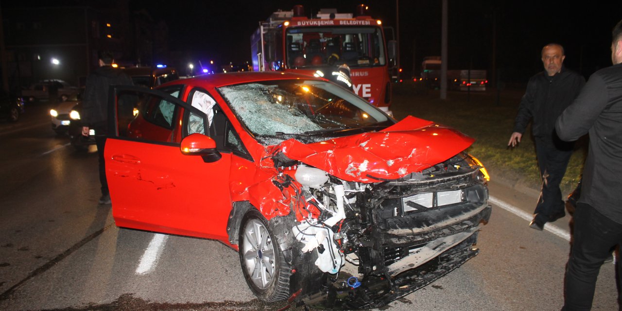 Samsun'da otomobil ve motosiklet çarpıştı! 1 ölü 3 yaralı