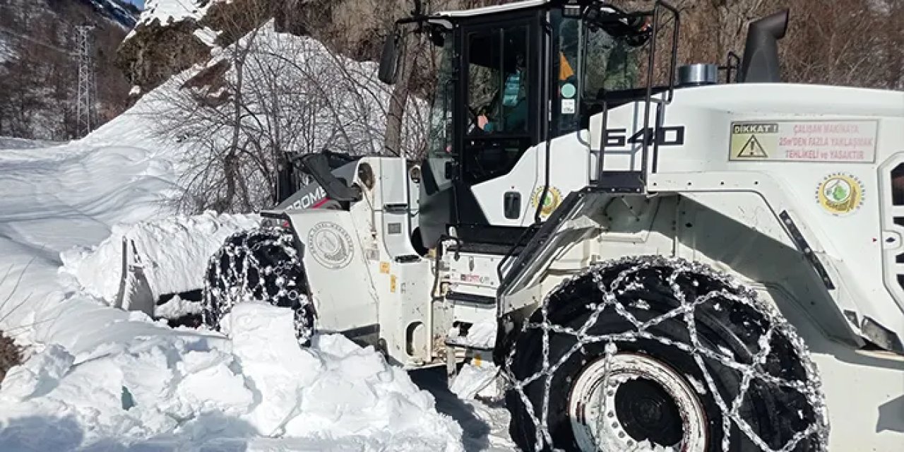 Artvin'de karla mücadele! 68 köy yolunda çalışmalar sürüyor