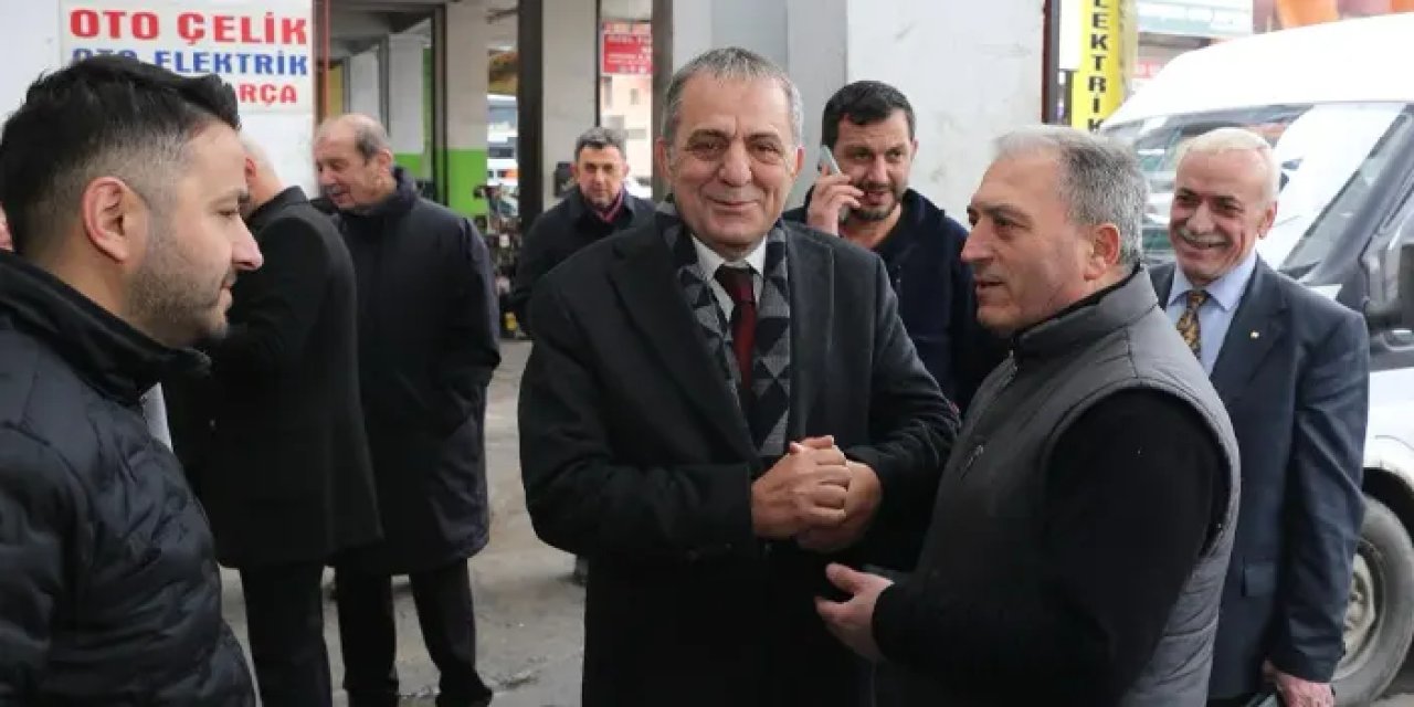 Yomra Belediye Başkan Adayı İbrahim Sağıroğlu sanayi esnafıyla buluştu