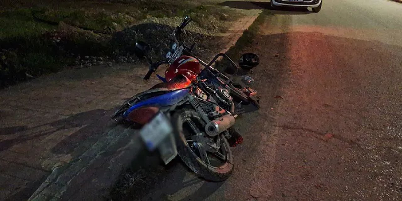 Samsun'da tır motosiklete çarptı! 1 yaralı