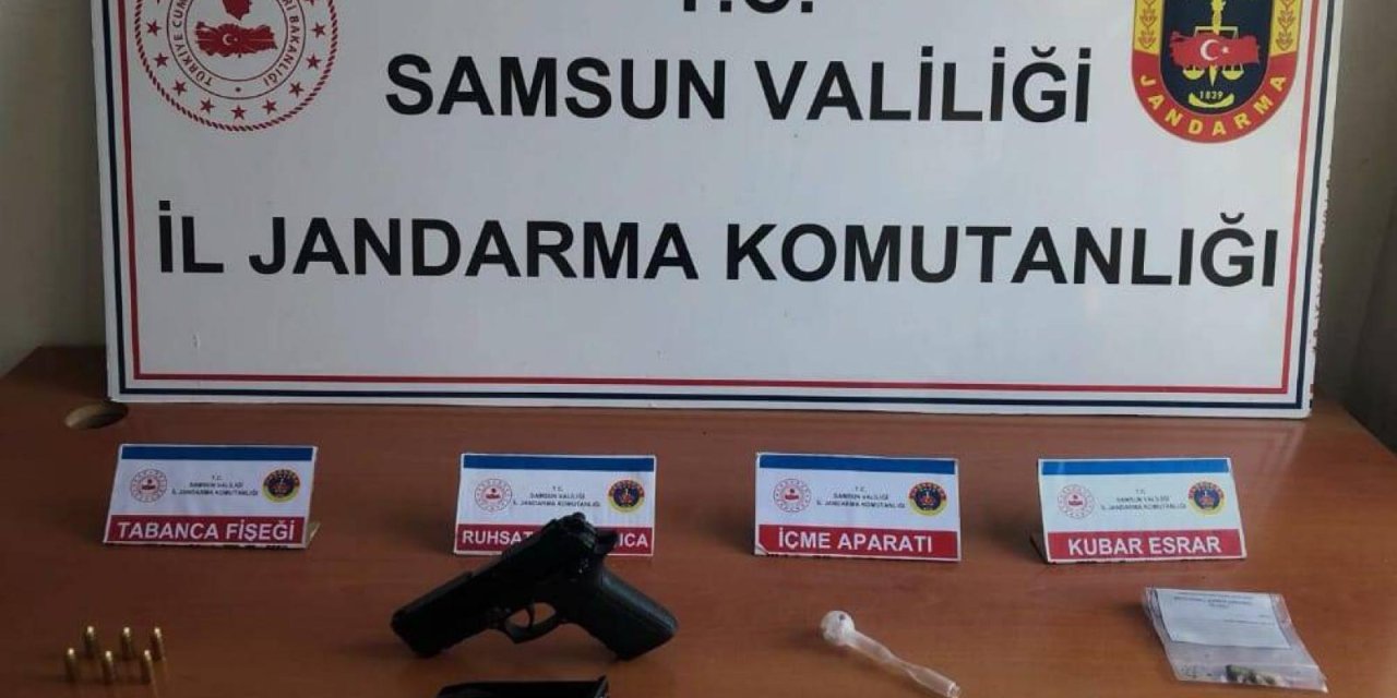 Samsun'da aracında uyuşturucu bulunan sürücüye para cezası