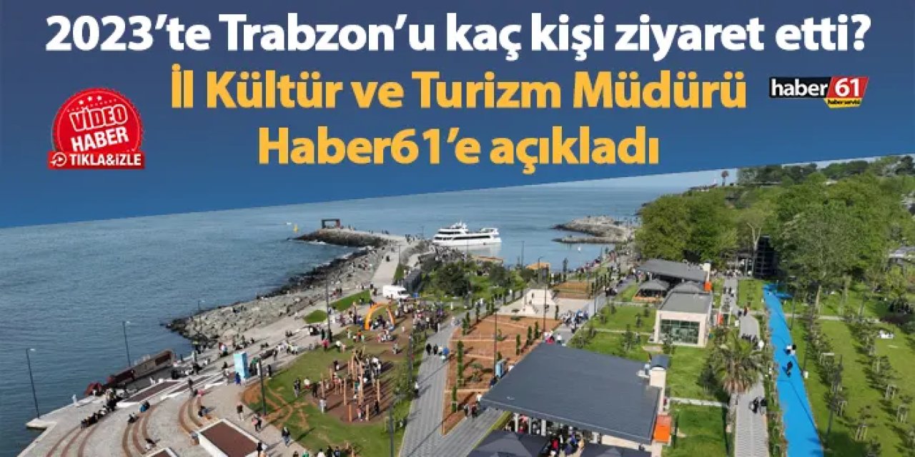 2023’te Trabzon’u kaç kişi ziyaret etti? İl Kültür ve Turizm Müdürü Haber61’e açıkladı