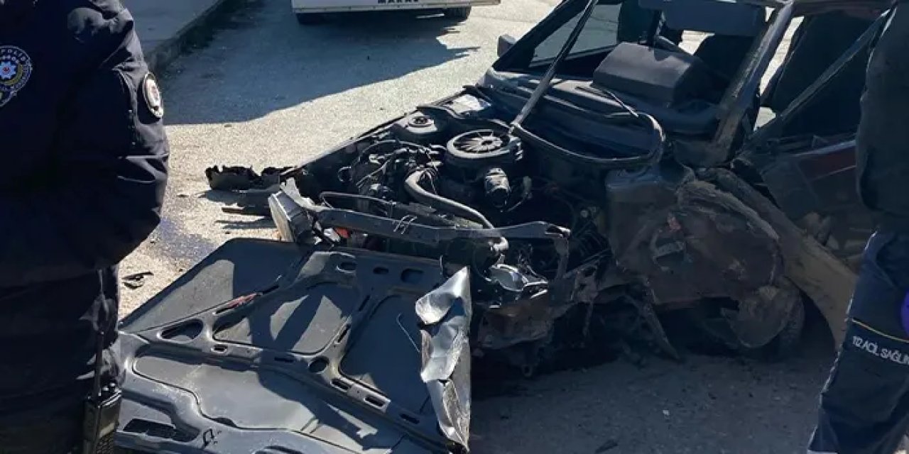 Amasya'da trafik kazası! 2 kişi yaralandı