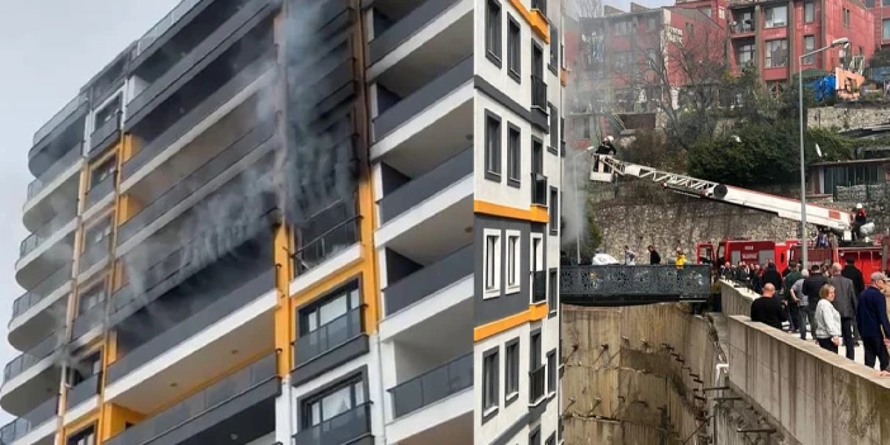 Zonguldak'tan apartmanda yangın! 10 kişi tedbir amaçlı tedavi altında