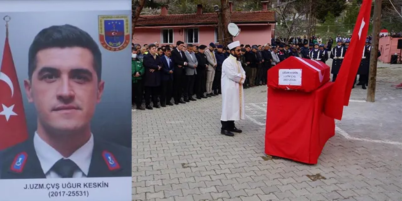 Trafik kazasında hayatını kaybeden uzman çavuş Karaman'da toprağa verildi