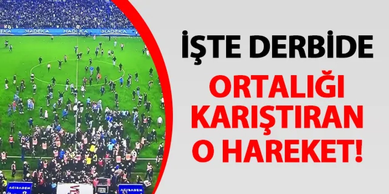 İşte Trabzonspor - Fenerbahçe maçında ortalığı karıştıran hareket