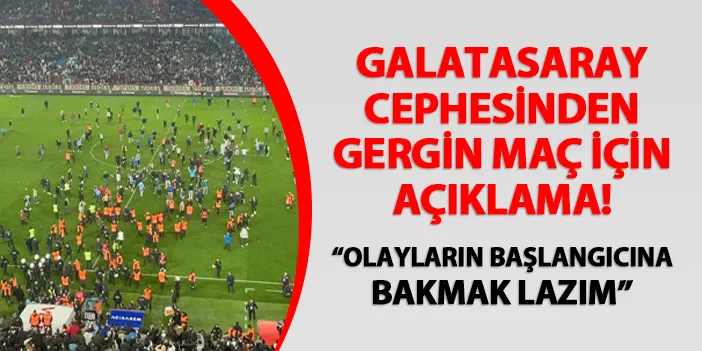 Dursun Özbek'ten Trabzonspor - Fenerbahçe maçı sözleri! "Olayların başlangıcına dönüp bakmak lazım"