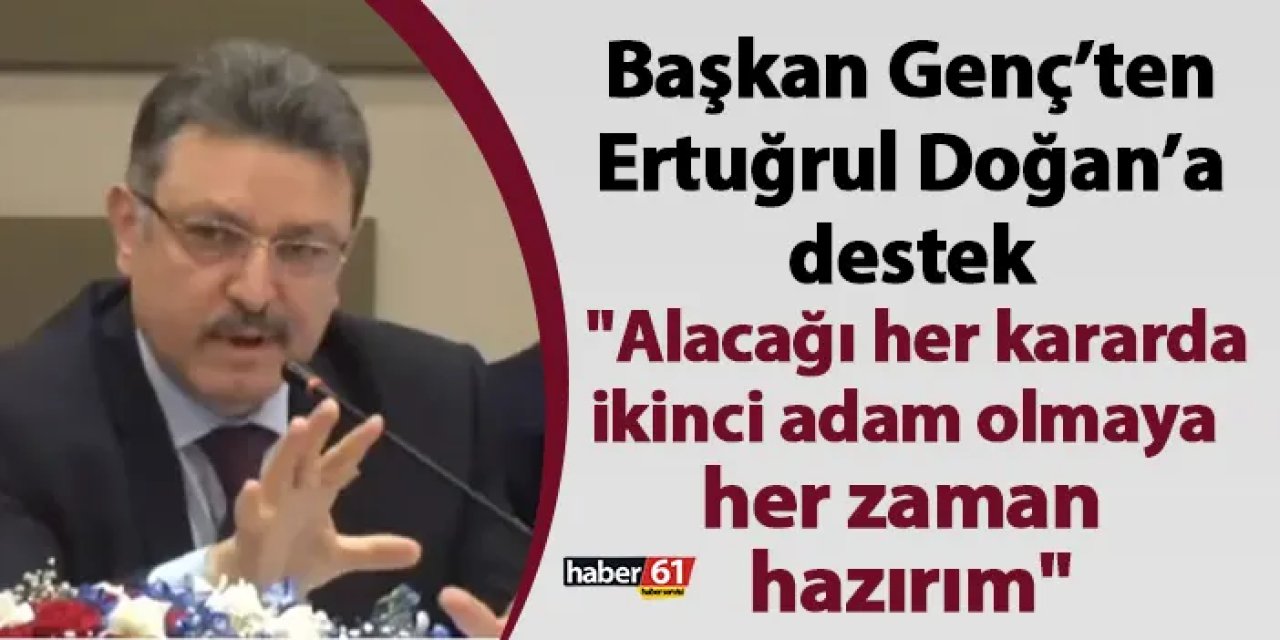 Başkan Genç:  “Trabzonspor’un kulüp başkanı hangi adımı atacaksa, onun yanında ikinci adam olmaya her zaman hazırım”