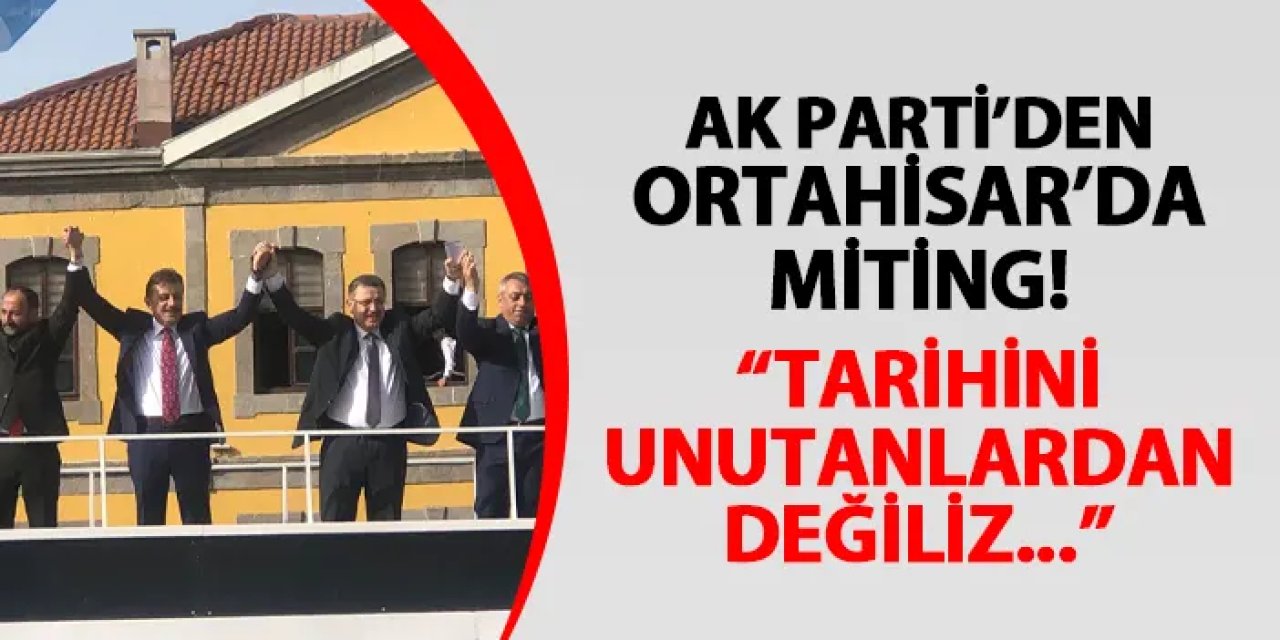 AK Parti Trabzon’da miting düzenliyor "Trabzonspor akademisi ve Trabzonspor köyü..."