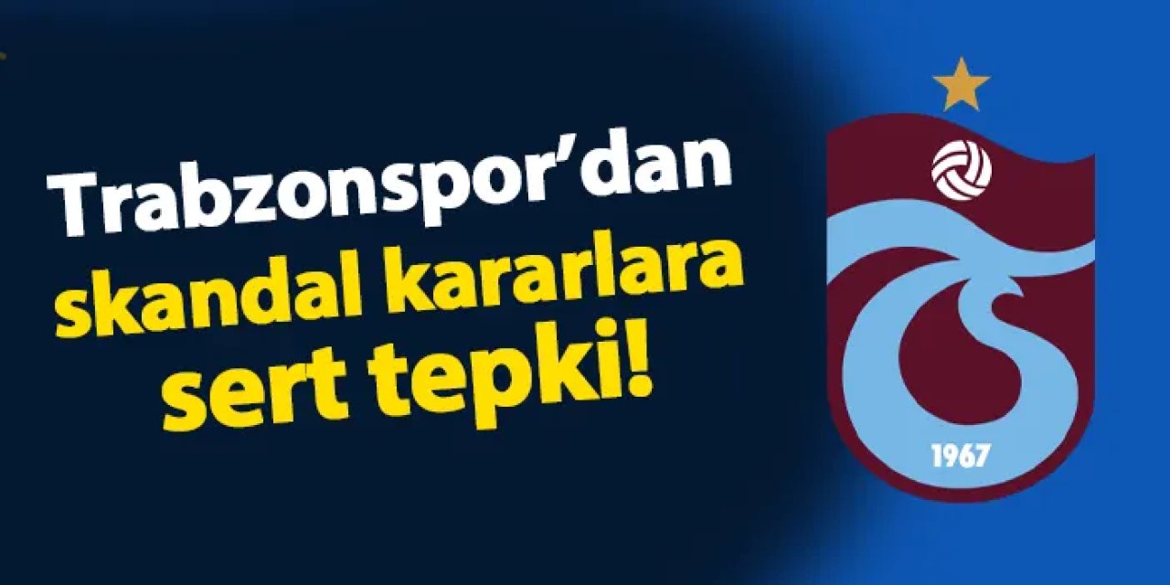 Trabzonspor'dan PFDK kararlarına sert tepki! "Adaletiniz batsın"