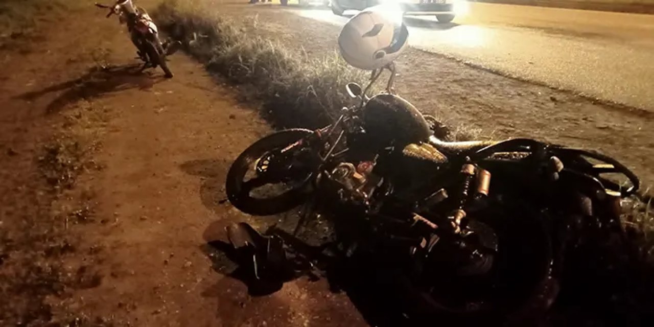 Samsun'da kaza! 2 motosikletli yaralandı