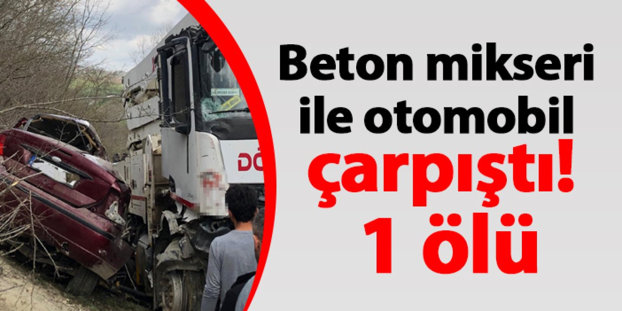 Samsun'da beton mikseri ile otomobil çarpıştı! 1 ölü