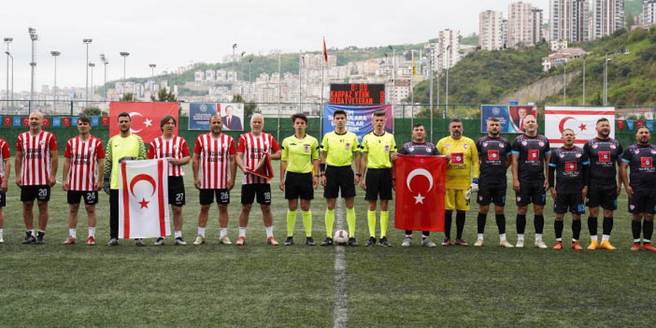 Trabzon'da "Karpaz-Trabzon Gönül Köprüsü Veteranlar Futbol Maçı"