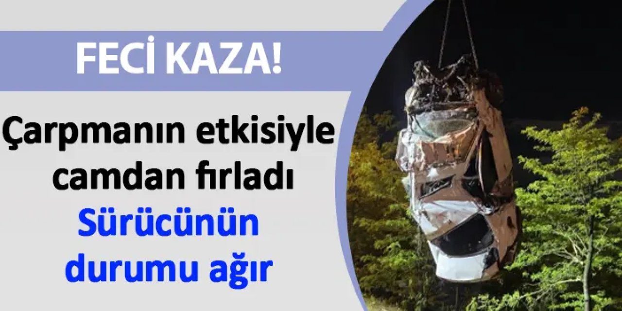 İstanbul'da feci kaza! Çarpmanın etkisiyle camdan fırladı