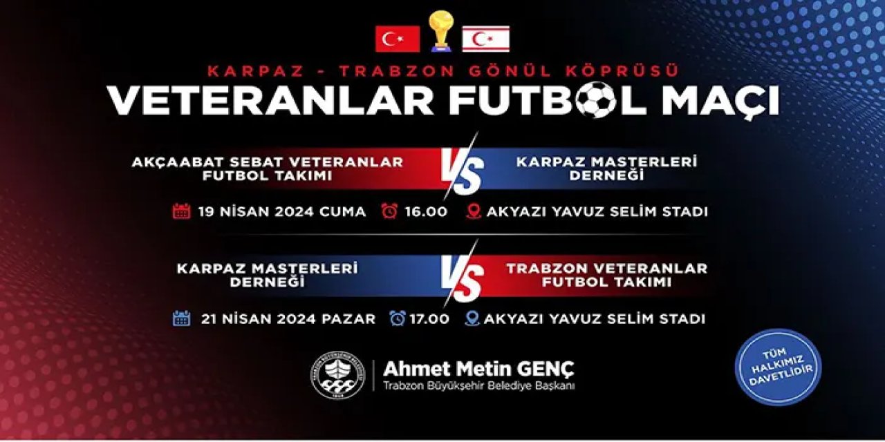 Trabzonile Karpaz arasında gönül köprüsü! Veteranlar futbol maçında ikinci maç