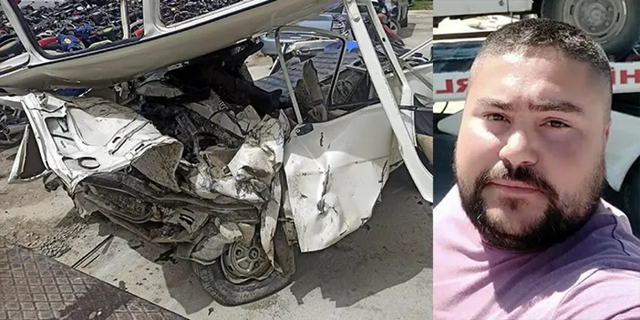 Manisa'da otomobil ile tır çarpıştı! Otomobil sürücüsü hayatını kaybetti