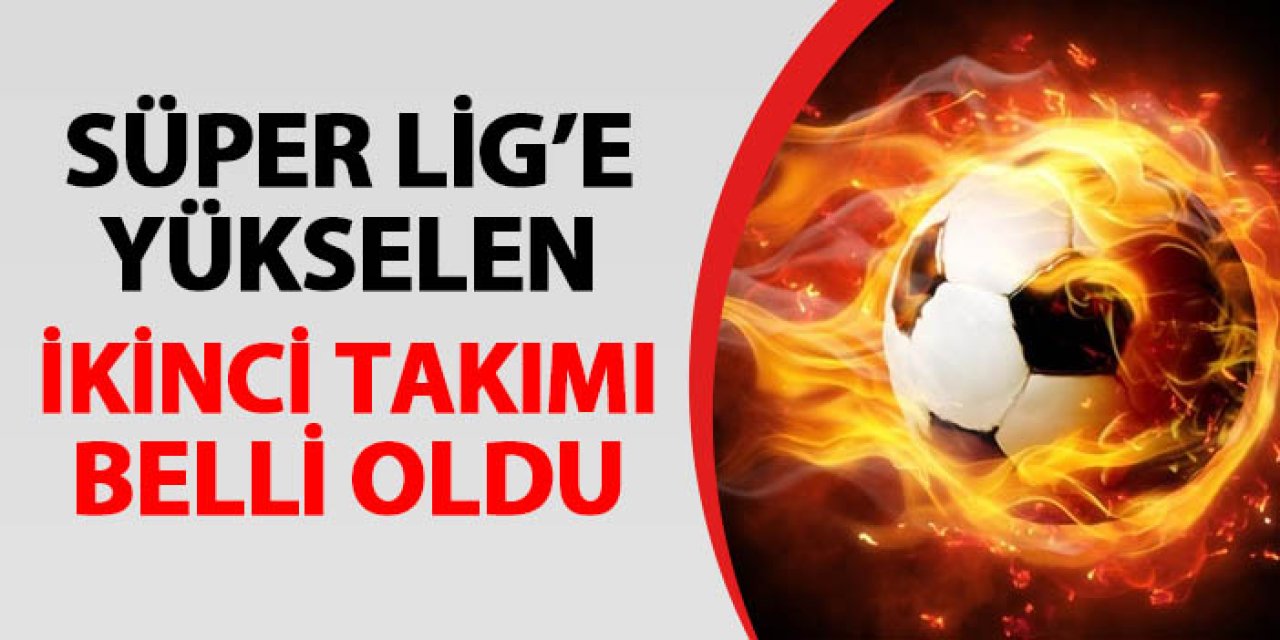 Eski Trabzonsporlular yeniden Süper Lig'de! Süper Lig'e çıkan 2. takım belli oldu