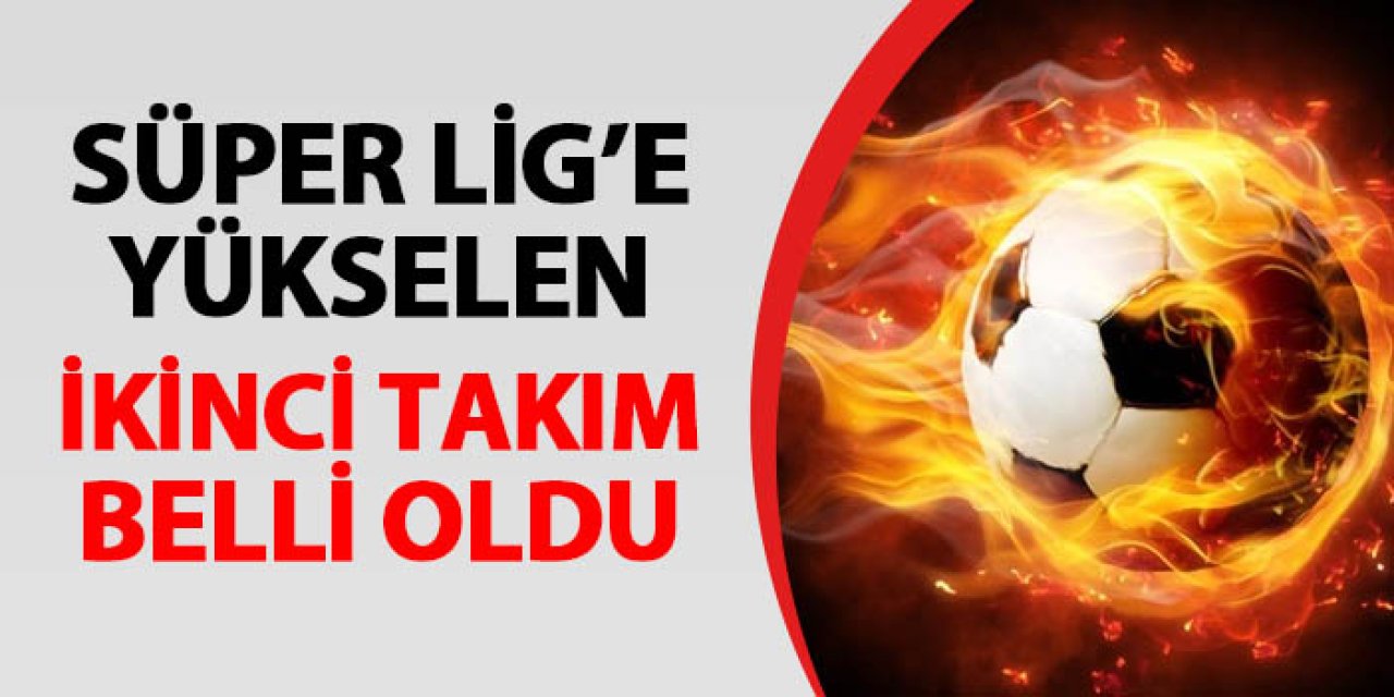 Eski Trabzonsporlular yeniden Süper Lig'de! Süper Lig'e çıkan 2. takım belli oldu