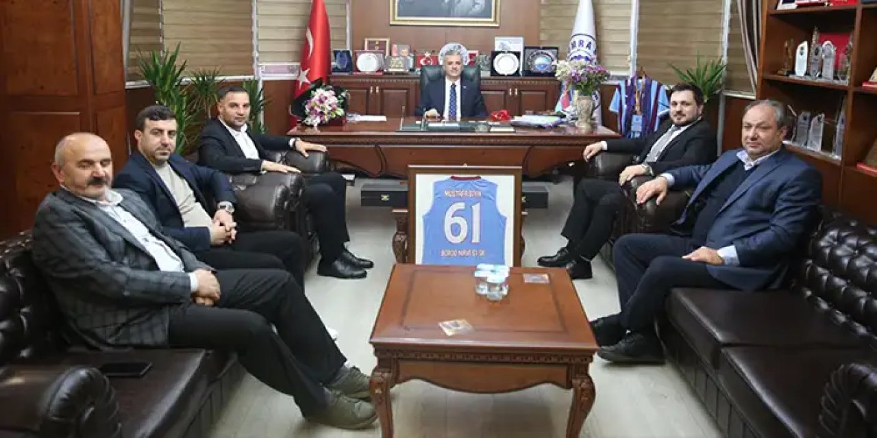 Bordo Mavi 61 Spor Kulübü'nden Mustafa Bıyık'a ziyaret
