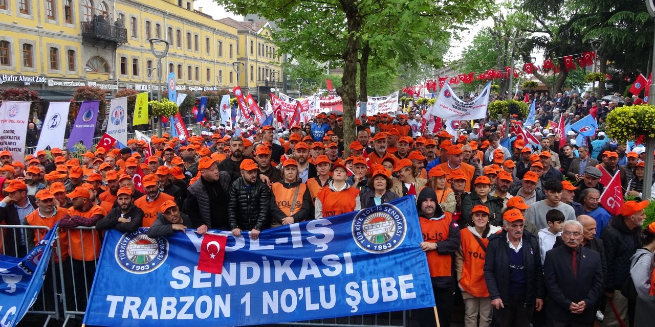 Trabzon'da 1 Mayıs kutlamaları coşku ile yapıldı
