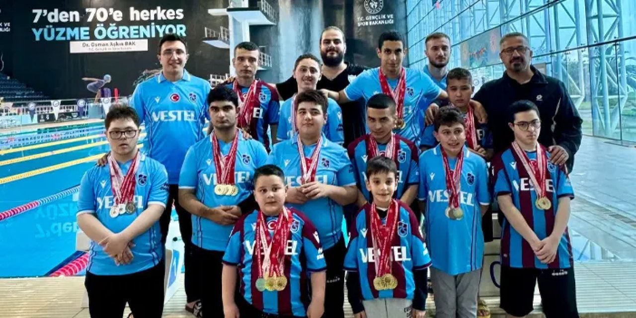Trabzon'da özel sporcular yüzme il müsabakası yapıldı