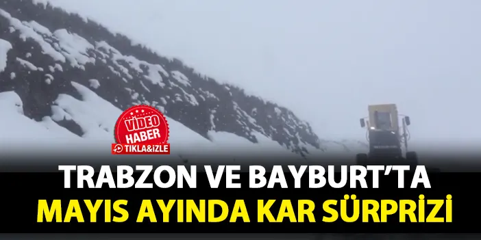 Trabzon ve Bayburt'ta Mayıs karı! Yüksekler beyaza büründü